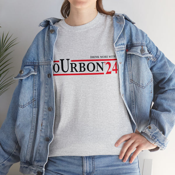 DRINK MORE WITH... BoUrbon 24 Unisex Heavy Cotton Tee