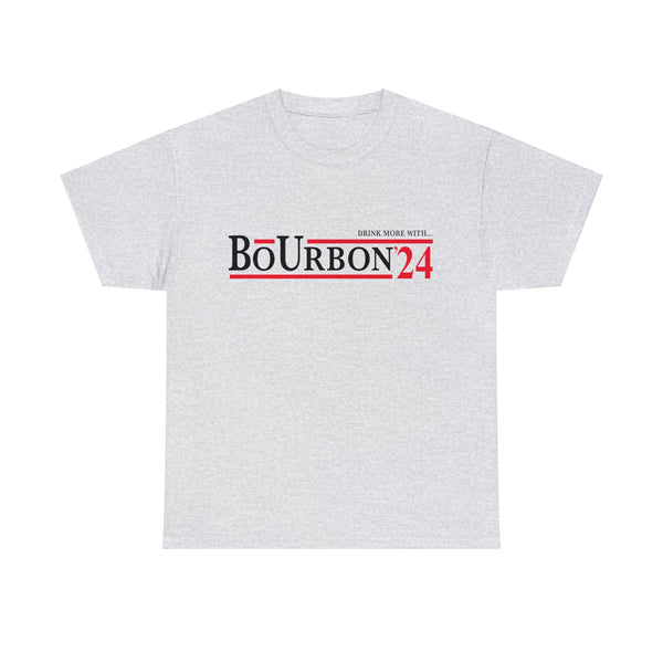 DRINK MORE WITH... BoUrbon 24 Unisex Heavy Cotton Tee