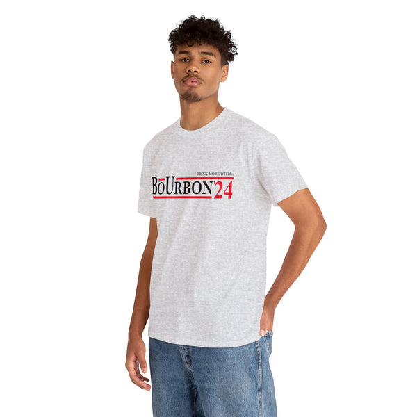 DRINK MORE WITH... BoUrbon 24 Unisex Heavy Cotton Tee