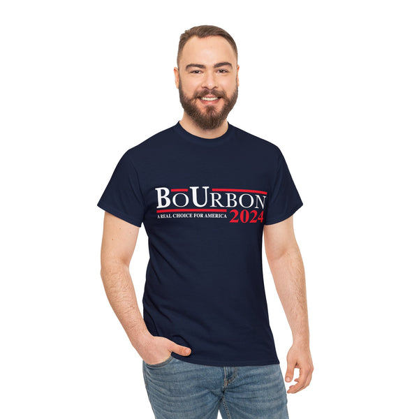 BoUrbon A Real Choice for America - Unisex Heavy Cotton Tee