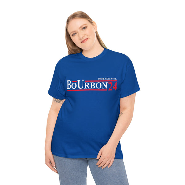 DRINK MORE WITH... BoUrbon 24 Unisex Heavy Cotton Tee