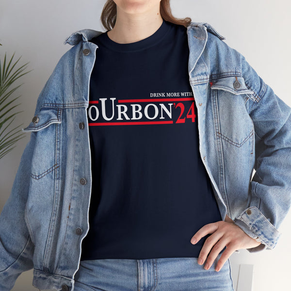 DRINK MORE WITH... BoUrbon 24 Unisex Heavy Cotton Tee