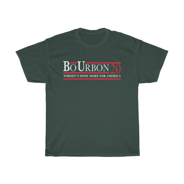 BO URBON 20 - NOBODY'S DONE MORE FOR AMERICA Unisex Heavy Cotton Tee