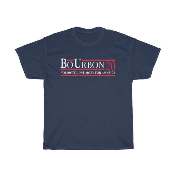 BO URBON 20 - NOBODY'S DONE MORE FOR AMERICA Unisex Heavy Cotton Tee