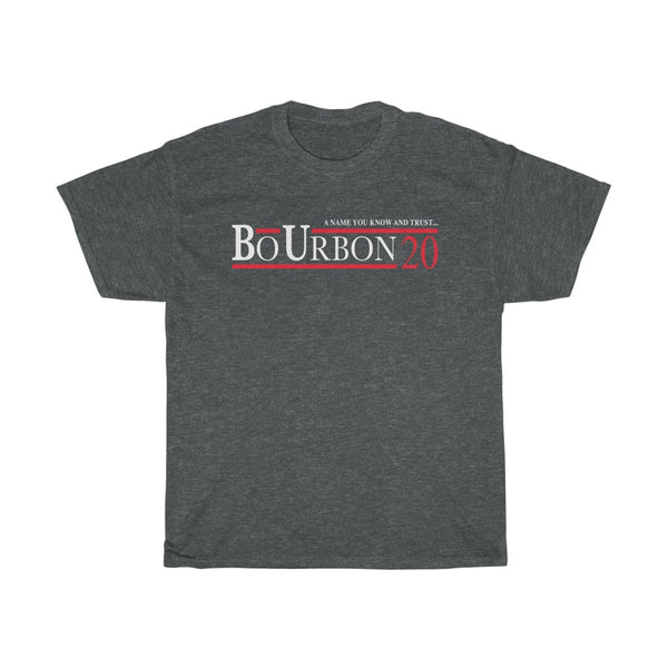 A NAME YOU KNOW AND TRUST... BO URBON 20 Unisex Heavy Cotton Tee