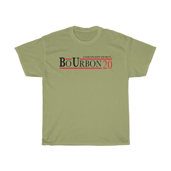 A NAME YOU KNOW AND TRUST... BO URBON 20 Unisex Heavy Cotton Tee