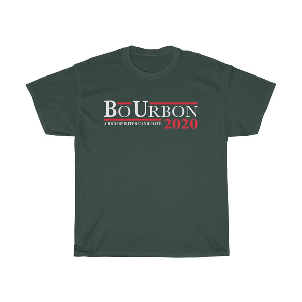 BO URBON 2020 - A HIGH SPIRITED CANDIDATE Unisex Heavy Cotton Tee