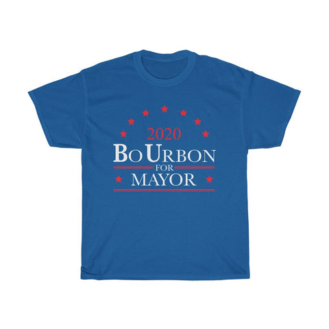 2020 BO URBON FOR MAYOR Unisex Heavy Cotton Tee