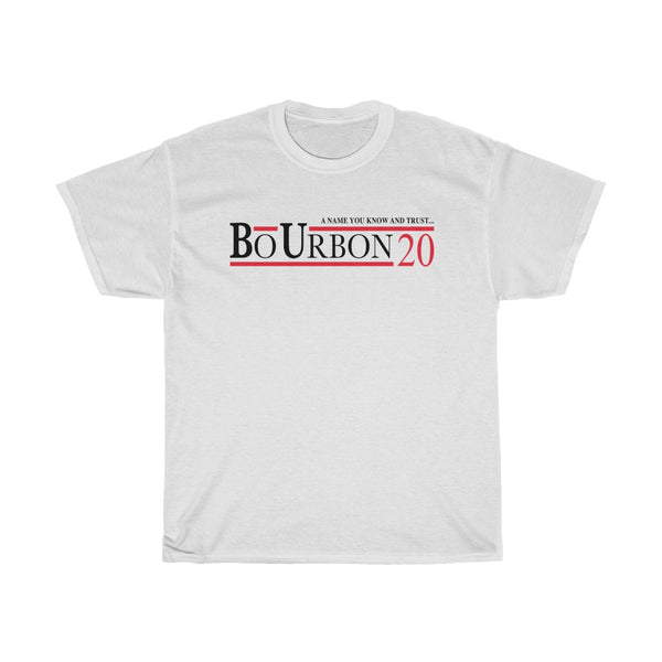 A NAME YOU KNOW AND TRUST... BO URBON 20 Unisex Heavy Cotton Tee