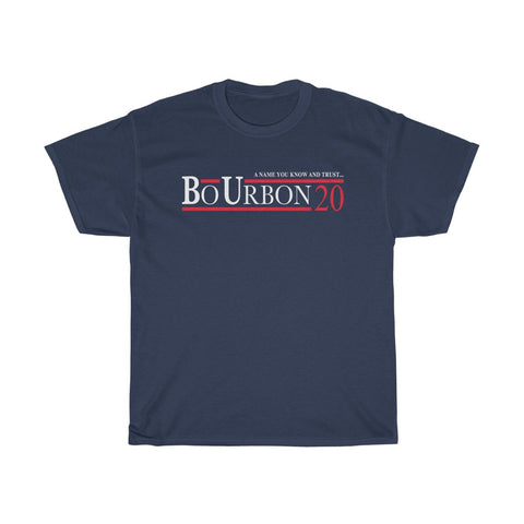 A NAME YOU KNOW AND TRUST... BO URBON 20 Unisex Heavy Cotton Tee