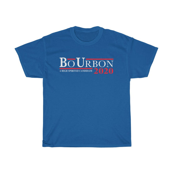 BO URBON 2020 - A HIGH SPIRITED CANDIDATE Unisex Heavy Cotton Tee