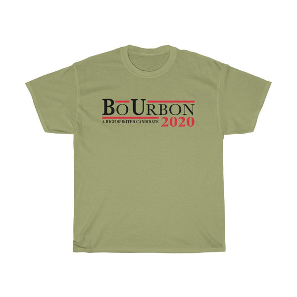 BO URBON 2020 - A HIGH SPIRITED CANDIDATE Unisex Heavy Cotton Tee