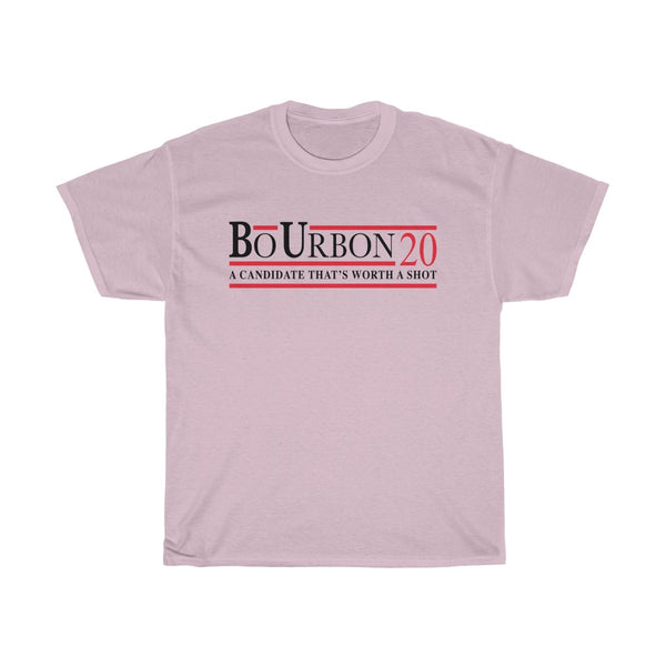 BO URBON 20 - A CANDIDATE THAT'S WORTH A SHOT Unisex Heavy Cotton Tee